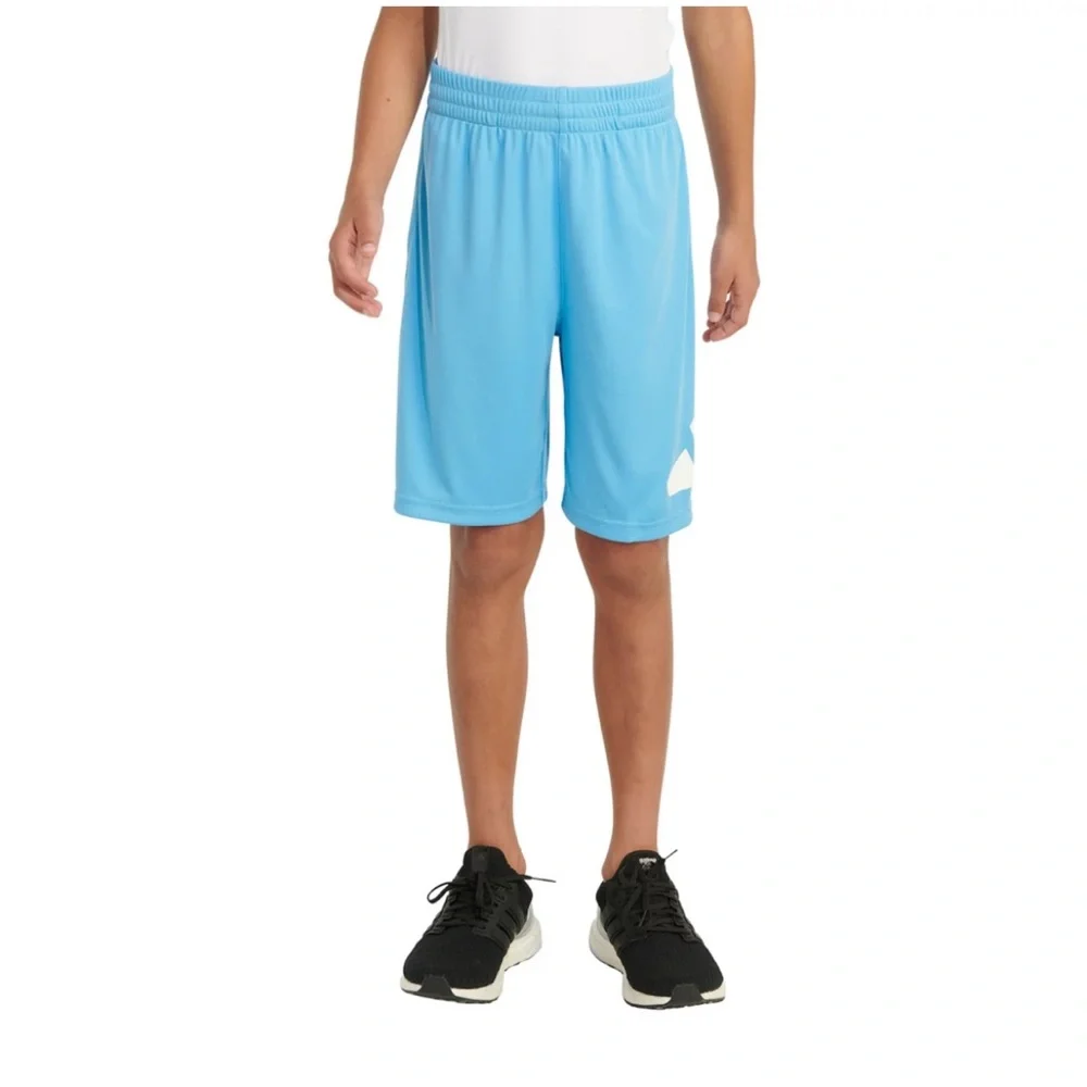 Two Pairs of Brand New Boys Adidas Shorts, Size S (8) Blue & White Pairs, NWT - Picture 3 of 4
